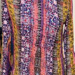 Nine West  Jeans Womens Blouse Small Long Sleeve Boho Patchwork Hipster Eclectic Photo 8
