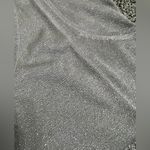 New Belle by Kim Gravel Gray Sparkly Sleeveless V Neck Tank Top M Size M Photo 4