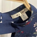 Miami  Women’s Navy Blue Floral Sleeveless Dress Sz Medium Photo 5