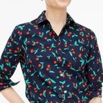 J.Crew  cherry print button down shirt size S Photo 1