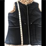 Faux Fur Leopard Reservable Vest Tan Size 6 Photo 8