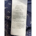 Madewell Blue Paisley Shirred V-Neck Button Down Short Sleeve Mini Shirt Dress 4 Photo 2