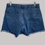Dressberry Distressed Women's Cotton Denim Shorts 32 W/ Frayed Hem & Pockets Blue Photo 7