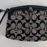  Signature C Monogram Y2K Coach Jacquard Signature C Turn Lock Black Beige Photo 0