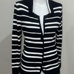 United States Sweaters  black and white striped button up cardigan Photo 0