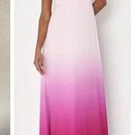 Lulus NWOT Maximum Allure Pink and Purple Ombre Satin Tie-Strap Maxi Dre… Photo 1