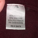 Emi Maglia Cashmere Blend Crewneck Sweater Red Size L Photo 2