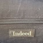 Vintage Indeed Black Beaded Straw Boho Oversized Basket Bag Made in Philippines Tan Photo 5