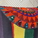 Desigual Rainbow Stripe Embellished Maxi Dress Photo 4