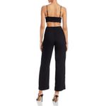 Bardot  Womens Black Cut-Out Wide Leg Playsuit Jumpsuit size 8 Photo 1