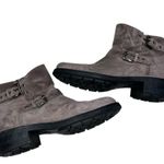 Aquatalia  Gray Suede Boots Booties Shoes size 9.5 Photo 6