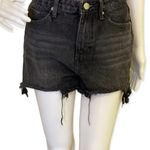 BP Black Denim High Waisted Shorts Photo 0