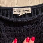 love on a hanger  Midnight Blue crochet Tank NWOT Photo 1