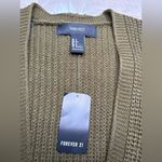 Forever 21 🆕  Olive Cardigan Sweater Size S Photo 2