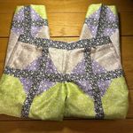 J Crew silk wool floral blend pants 8 Yellow Photo 2