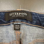 Liverpool Jeans Company LIVERPOOL LOS ANGELES Crop Wide Leg Raw Hem Denim Jeans Size 10 / 30 Photo 9