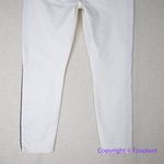 New! Jen 7 by 7 for All Mankind white women ankle skinny Jeans black seam, 14 Photo 9