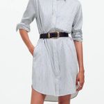 Madewell NWT Y-Neck Relaxed Striped Shirt Dress Photo 2