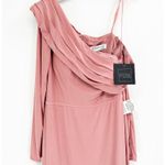 Mac Duggal 26595 Rose Pink Drop One Shoulder Long Sleeve Column Gown 8 Photo 3