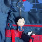 DC Comics Superman 2025 Laptop Tech Backpack + Superman Figure Bag Charm Keychain NEW Photo 2