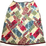 Mixit ♥️ Large Patchwork Print SKIRT Womens L pull on Vintage 90s Photo 0