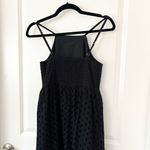 Loft  Black Eyelet Halter Dress SZ 0 Photo 2