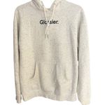 Glossier Women's S Terrazzo black/white specks pullover hoodie White Photo 0