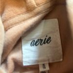 Aerie  Velour Cropped Hoodie Orange Photo 2