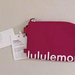 Lululemon NWT Clippable Card Pouch Passionate & White Wordmark Photo 5