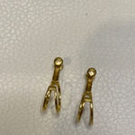 Minimalist Gold Double Hoop Drop Earrings Modern Chic Unbranded Photo 4