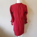 Motherhood Maternity Red Button-Down Tunic Dress S Photo 3