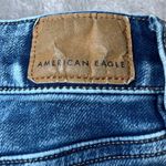 American Eagle  Hi Rise Jeggings Womens 6 Denim Super Stretch Ripped Blue Jeans Photo 6