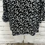 Michael Kors Black White Valentine Hearts 3/4 Bell Sleeve Blouse Top M Photo 6