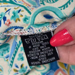 Tolani Collection Paisley Maxi Kaftan Dress - Cream Multicolor, Size Medium NWT Photo 9