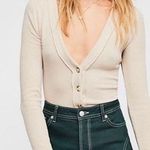 Free People We the Free Call Me Fitted V Neck Cardigan Photo 1