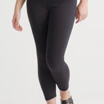 Quince Ultra-Soft High Rise Leggings Women's Large Black Yoga 4-Way Stretch EUC Photo 0