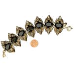 J.Crew Vintage Chunky Rhinestone Bracelet Black Photo 8