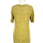 Gudrun Sjödén Open Knit Floral Dress Green Short Sleeve Scoop Neck Size Medium Photo 8