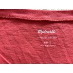 Madewell Lagos Crewneck Cropped Boxy Fit Muscle Tank in Oxidized Ruby Size L Photo 5