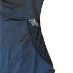 ZARA  Womens Black Satin Lace Bodysuit V-Neck Tank Top Sexy Boudoir Size Medium Photo 5