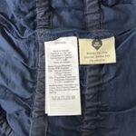 Madewell  Shirt Womens XXS NAVY Blue Twill Tie-Back Cutout Top Crop‎ Boho Peasant Photo 6