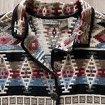 Jane Ashley Vintage  100% Cotton Aztec Southwestern Boho Jacket - Petite XL Photo 2