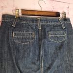J.Crew  Y2K 2006 DARK WASH BUTTON FRONT DENIM SKIRT 2 Photo 6