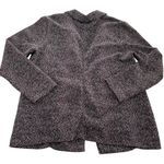 Black Tape Blazer Womens Small Black White Open Front Textured Knit Jacket Coat Photo 1