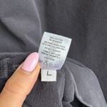 American Giant Moto Hoodie Dress Black Sweatshirt Pullover Tunic Size Large Photo 6