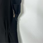 Maje Riviera Sequin Sleeve Black/Gold Mini Dress Sz 36 Photo 4