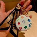 Super cuter cosmetic mirror bag charm/keychain NWT White Photo 0