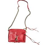 Rebecca Minkoff Mini Mac Red Leather Crossbody Bag Photo 0