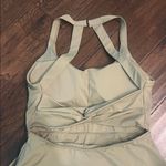 Racerback/Open Twist Back Athletic Dress with hidden shorts S/M Green Photo 7
