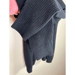 360 Cashmere  Women’s Cardigan Sweater Large Black wool Cashmere Quiet Luxury Photo 2